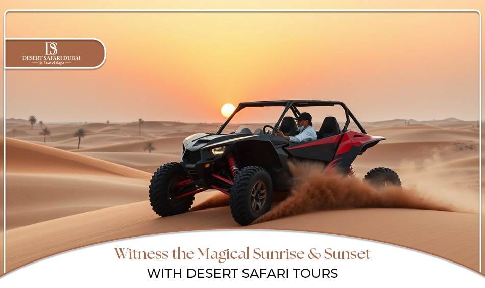 Sunrise desert safari Dubai Blog Banner by The Desert Safari in Dubai