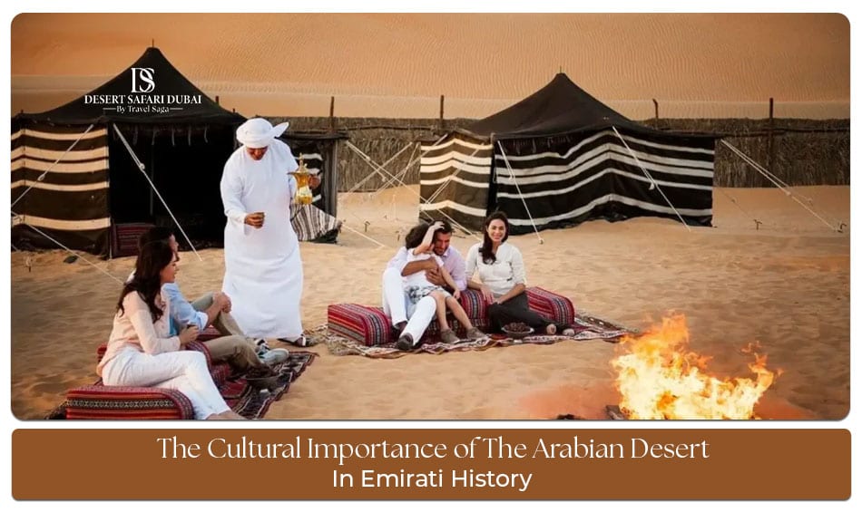 Traditional Bedouin life in the Arabian desert UAE